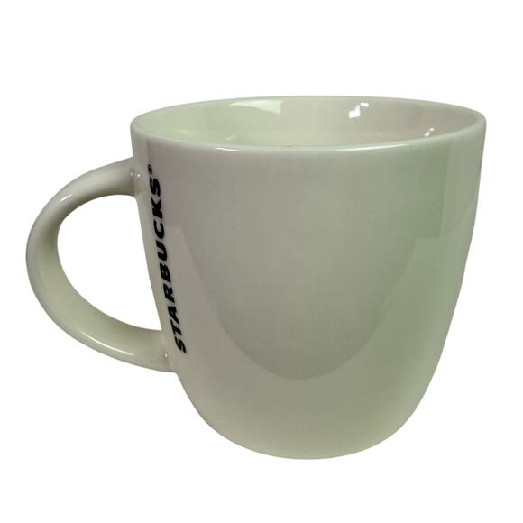 Starbucks 2017 14oz Green White Siren Logo Coffee Cup Ceramic Mug Mermaid Barrel - Picture 3 of 7